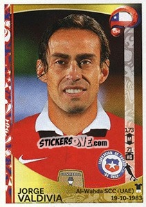 Cromo Jorge Valdivia - Copa América Centenario. USA 2016 n. 343 - Panini