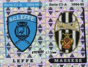 Figurina Stemma Leffe / Massese - Calciatori 1994-1995 n. 561 - Panini