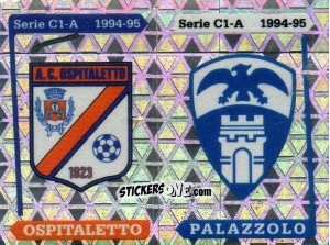 Figurina Stemma Ospitaletto / Palazzolo - Calciatori 1994-1995 n. 567 - Panini