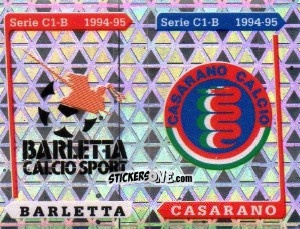 Figurina Stemma Barletta / Casarano - Calciatori 1994-1995 n. 582 - Panini