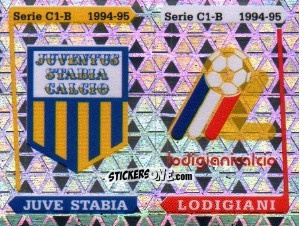 Figurina Stemma Juve Stabia / Lodigiani - Calciatori 1994-1995 n. 591 - Panini