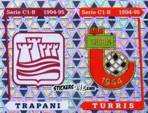 Figurina Stemma Trapani / Turris - Calciatori 1994-1995 n. 603 - Panini