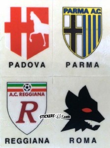 Figurina Padova / Parma / Reggiana / Roma - Calciatori 1994-1995 n. PL4 - Panini
