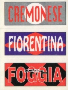 Figurina Cremonese / Fiorentina / Foggia - Calciatori 1994-1995 n. PN2 - Panini