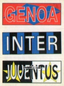 Figurina Genoa / Inter / Juventus - Calciatori 1994-1995 n. PN3 - Panini