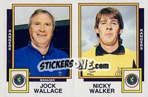 Cromo Jock Wallace / Nicky Walker - UK Football 1985-1986 n. 527 - Panini