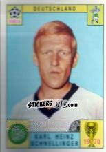 Figurina Karl Heinz Schnellinger - FIFA World Cup Mexico 1970 n. 279 - Panini