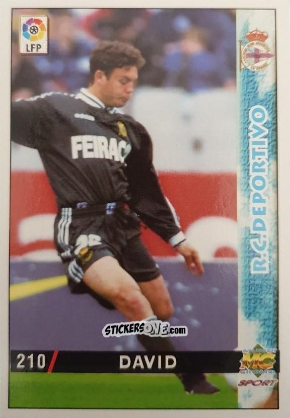 Sticker David - Las Fichas De La Liga 1998-1999 n. 210a - Mundicromo