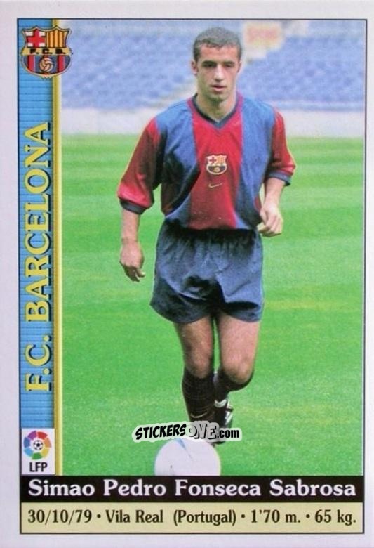 Cromo Simao - Las Fichas De La Liga 1999-2000 n. 442 - Mundicromo