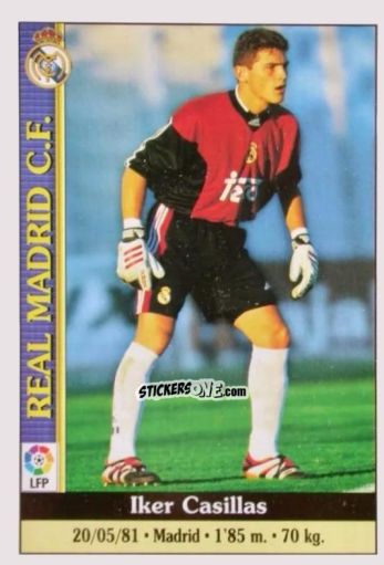 Figurina Casillas - Las Fichas De La Liga 1999-2000 n. 512 - Mundicromo