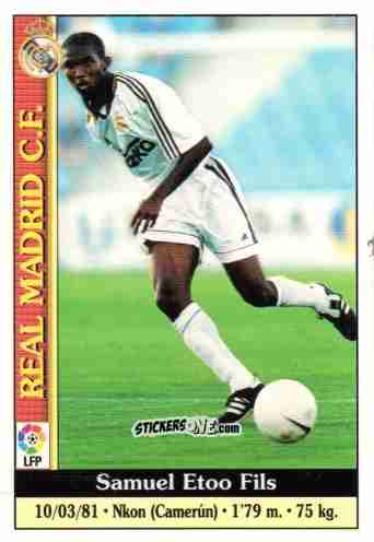 Sticker Eto'o - Las Fichas De La Liga 1999-2000 n. 521 - Mundicromo