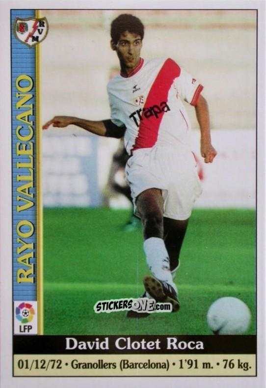 Figurina Clotet - Las Fichas De La Liga 1999-2000 n. 559 - Mundicromo