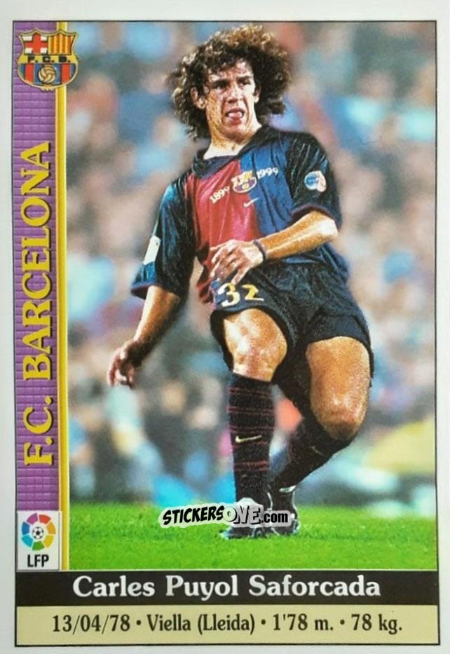 Sticker Puyol - Las Fichas De La Liga 1999-2000 n. 584 - Mundicromo