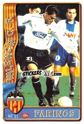 Cromo Farinós - Las Fichas De La Liga 1996-1997 n. 31A - Mundicromo