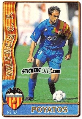 Cromo Antonio Poyatos Medina - Las Fichas De La Liga 1996-1997 n. 32 - Mundicromo