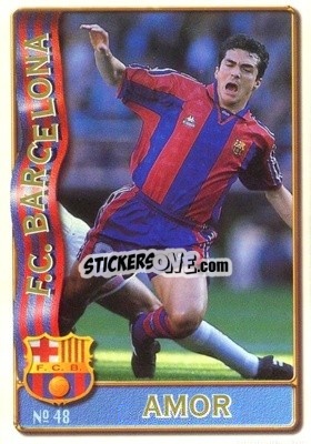 Figurina Guillermo Amor - Las Fichas De La Liga 1996-1997 n. 48 - Mundicromo