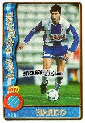 Figurina Nando - Las Fichas De La Liga 1996-1997 n. 62a - Mundicromo