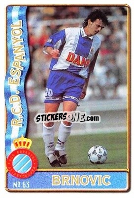 Figurina Branko Brnovic - Las Fichas De La Liga 1996-1997 n. 63 - Mundicromo