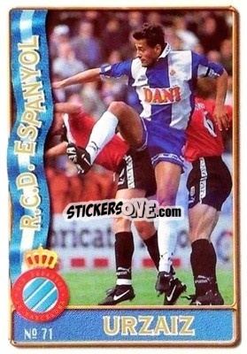 Figurina Urzaiz - Las Fichas De La Liga 1996-1997 n. 71a - Mundicromo