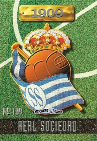 Figurina Real Sociedad - Las Fichas De La Liga 1996-1997 n. 109 - Mundicromo