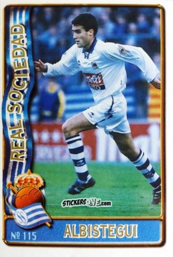 Cromo Alberto Albistegui Zamacola - Las Fichas De La Liga 1996-1997 n. 115 - Mundicromo