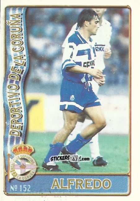 Sticker Alfredo Santaelena Aguado - Las Fichas De La Liga 1996-1997 n. 152 - Mundicromo