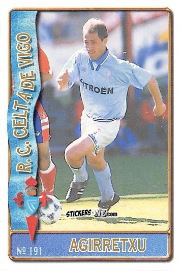 Figurina Borja Agirretxu Barreiro - Las Fichas De La Liga 1996-1997 n. 191 - Mundicromo