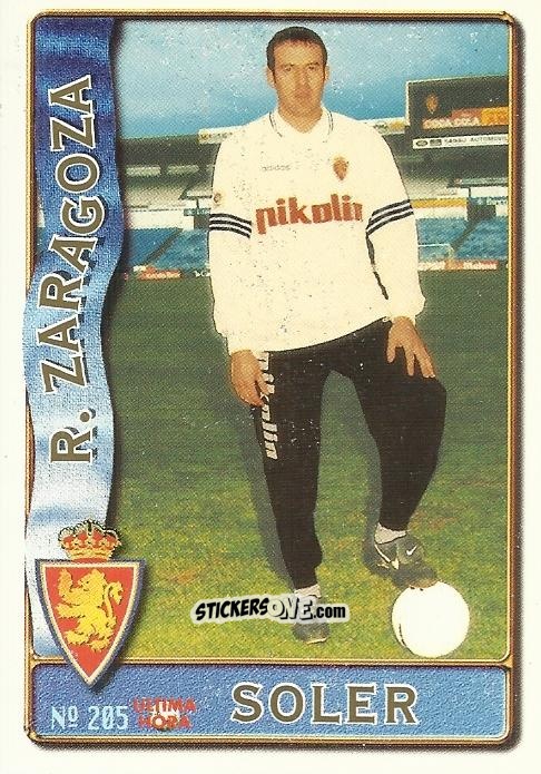 Sticker Soler - Las Fichas De La Liga 1996-1997 n. 205a - Mundicromo
