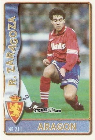 Figurina Santiago Aragón - Las Fichas De La Liga 1996-1997 n. 211 - Mundicromo