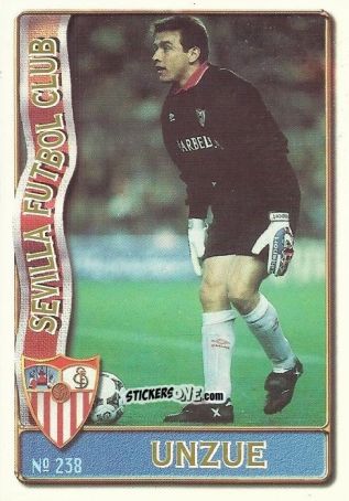 Figurina Juan Unzue Fabiano - Las Fichas De La Liga 1996-1997 n. 238 - Mundicromo