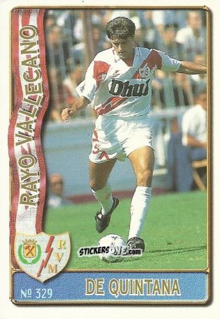 Figurina De Quintana - Las Fichas De La Liga 1996-1997 n. 329 - Mundicromo