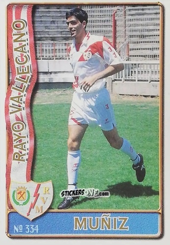 Figurina Muñiz - Las Fichas De La Liga 1996-1997 n. 334 - Mundicromo