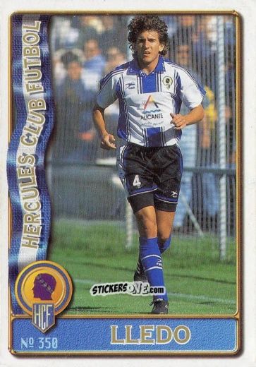Figurina Jose V. Lledó Samper - Las Fichas De La Liga 1996-1997 n. 350 - Mundicromo
