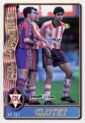 Figurina David Clotet Roca - Las Fichas De La Liga 1996-1997 n. 367 - Mundicromo