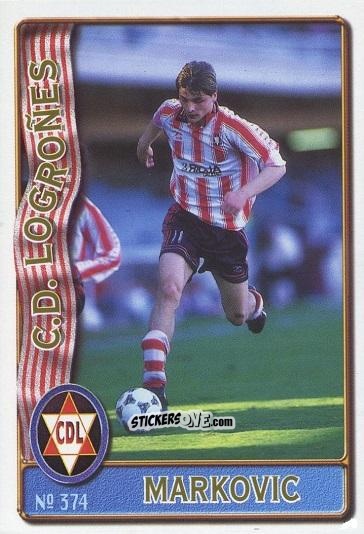 Figurina Dejan Markovic - Las Fichas De La Liga 1996-1997 n. 374 - Mundicromo