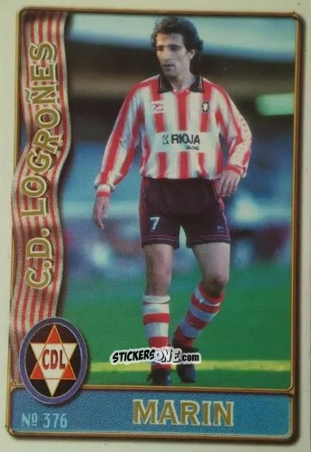 Figurina Jose F. Marin Abizanda - Las Fichas De La Liga 1996-1997 n. 376 - Mundicromo