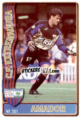 Cromo Amador - Las Fichas De La Liga 1996-1997 n. 381 - Mundicromo
