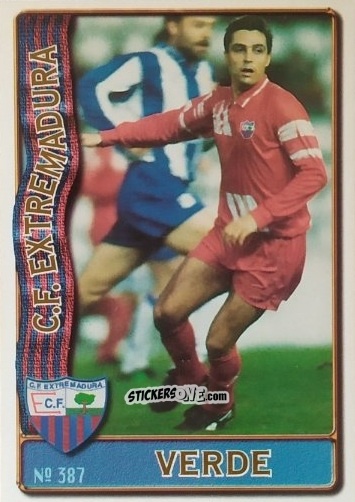 Figurina Verde - Las Fichas De La Liga 1996-1997 n. 387 - Mundicromo