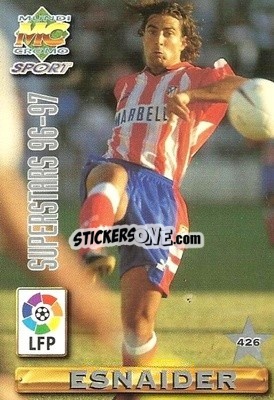 Figurina Esnaider / Caminero - Las Fichas De La Liga 1996-1997 n. 426 - Mundicromo