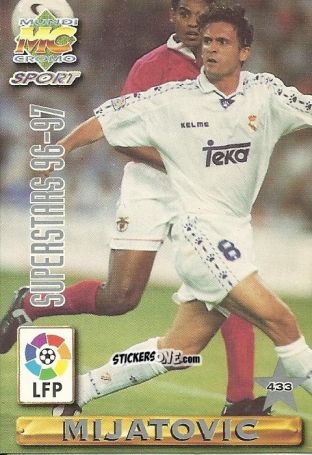 Figurina Suker / Mijatovic - Las Fichas De La Liga 1996-1997 n. 433 - Mundicromo