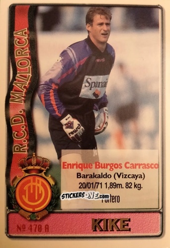 Cromo Kike / L. Rekarte - Las Fichas De La Liga 1996-1997 n. 470 - Mundicromo