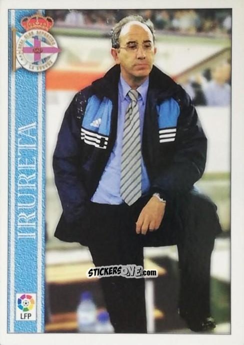 Cromo Irureta - Las Fichas De La Liga 2000-2001 n. 3 - Mundicromo