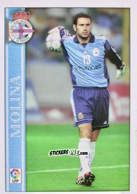 Sticker Molina - Las Fichas De La Liga 2000-2001 n. 5 - Mundicromo