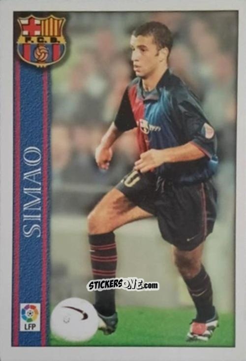 Cromo Simao - Las Fichas De La Liga 2000-2001 n. 39 - Mundicromo