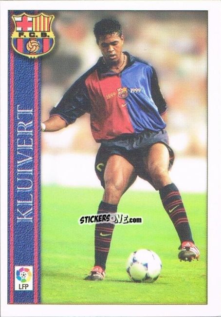 Sticker Kluivert - Las Fichas De La Liga 2000-2001 n. 42 - Mundicromo