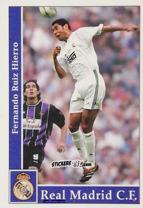 Figurina Hierro - Las Fichas De La Liga 2001-2002 n. 7 - Mundicromo