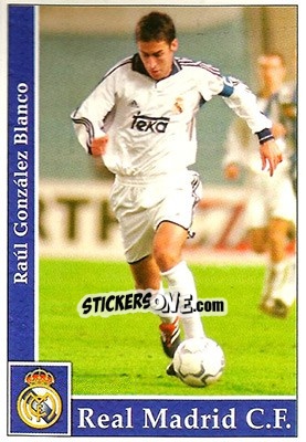Cromo Raul González - Las Fichas De La Liga 2001-2002 n. 16 - Mundicromo