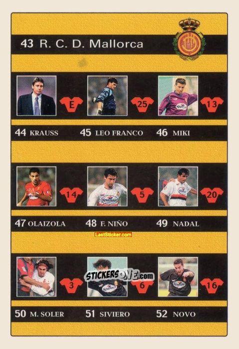 Cromo Indice - Las Fichas De La Liga 2001-2002 n. 63 - Mundicromo