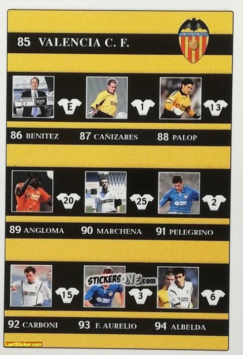 Cromo Indice - Las Fichas De La Liga 2001-2002 n. 105 - Mundicromo
