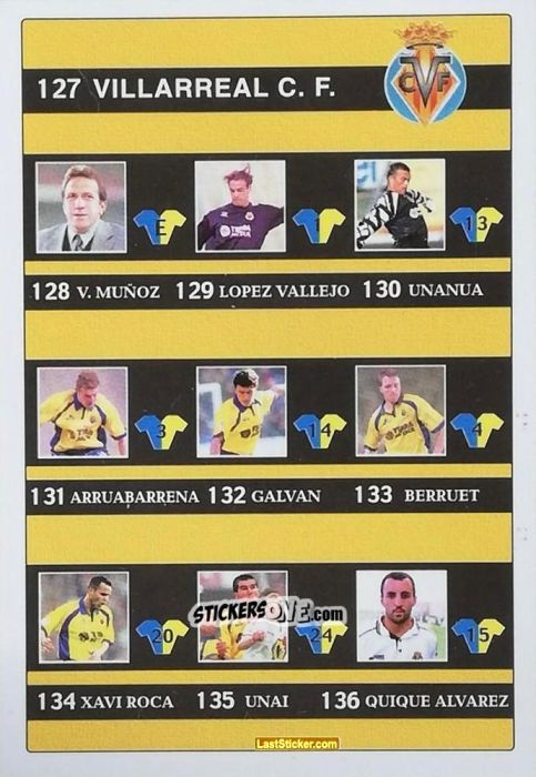 Cromo Indice - Las Fichas De La Liga 2001-2002 n. 147 - Mundicromo